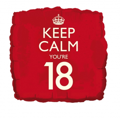 Folija balons "Keep calm 18"